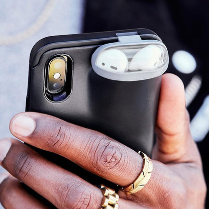 2-in-1 Phone Case with AirPods Holder - Protective Hard Case