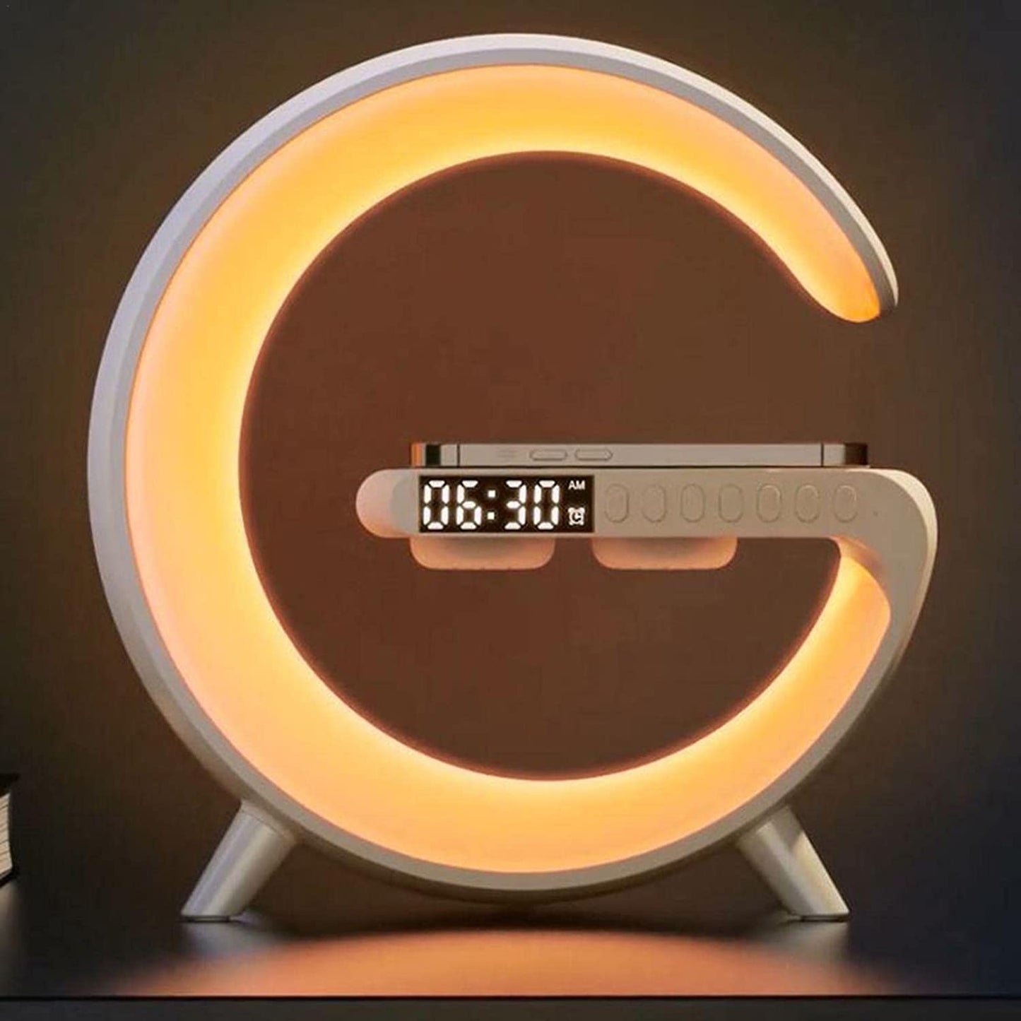 3-in-1 Smart Bedside Lamp with Wireless Charger & Alarm Clock