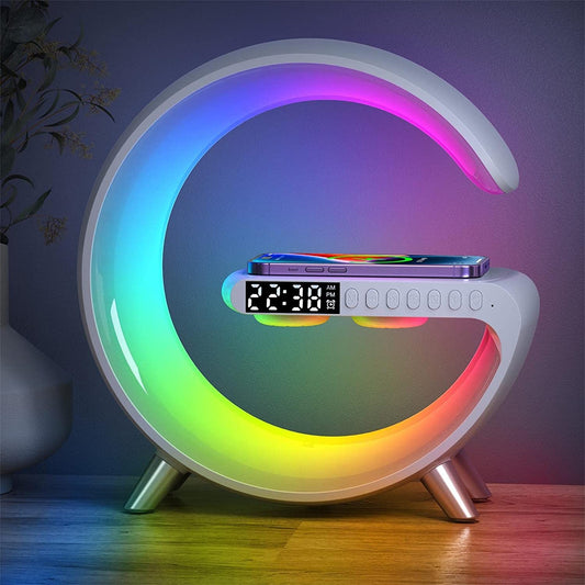 3-in-1 Smart Bedside Lamp with Wireless Charger & Alarm Clock