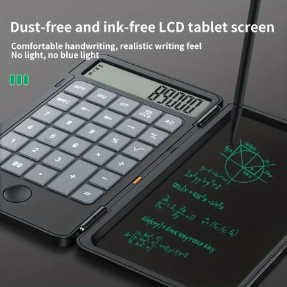 Calculator with LCD Writing Pad - 2-in-1 Math & Note Tool