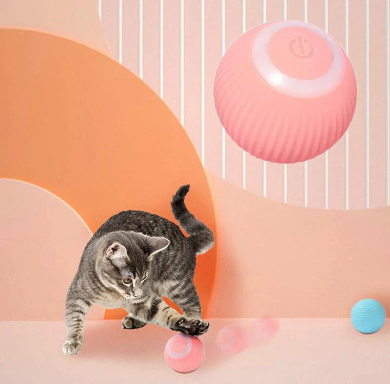 Smart Interactive Cat Ball - Silent Self-Rolling Pet Toy