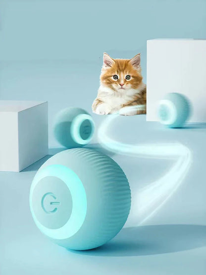 Smart Interactive Cat Ball - Silent Self-Rolling Pet Toy