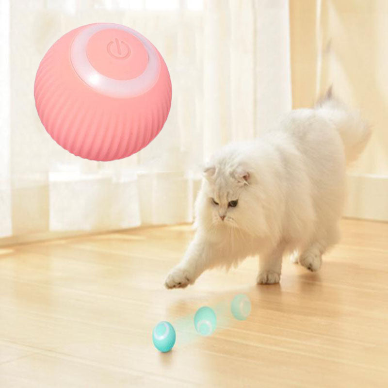 Smart Interactive Cat Ball - Silent Self-Rolling Pet Toy