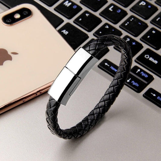Wearable Charging Cable Bracelet - Fast Charging USB Bracelet